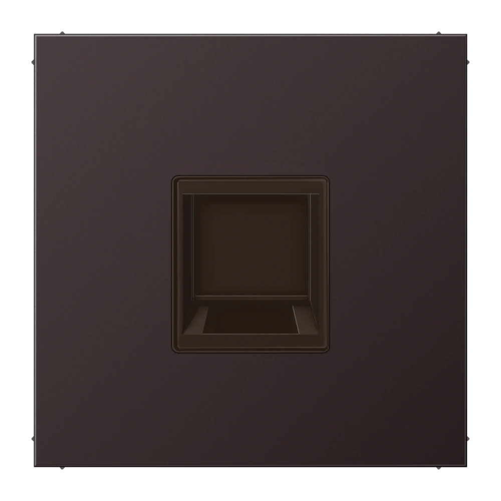Centre plate for modular jack sockets — JUNG LS 990, Dark Al, art. AL1969-1WED