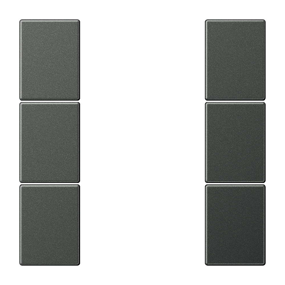 Набор накладок 3 группы, комплект — JUNG LS 990, Anthracite Al, арт. AL2503TSAAN