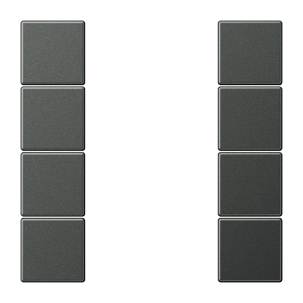 Набор накладок 4 группы, комплект — JUNG LS 990, Anthracite Al, арт. AL2504TSAAN