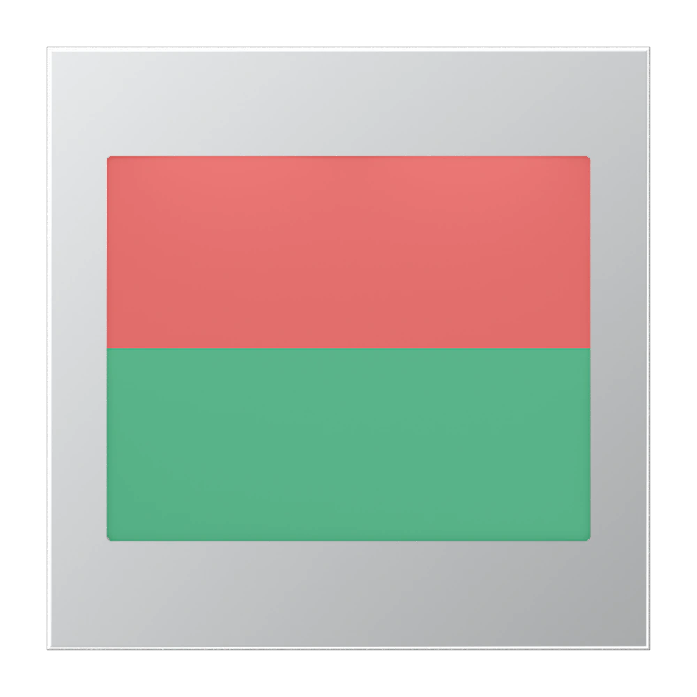 LED pilot light red/green — JUNG LS 990, aluminium, art. AL2539-2LEDRG