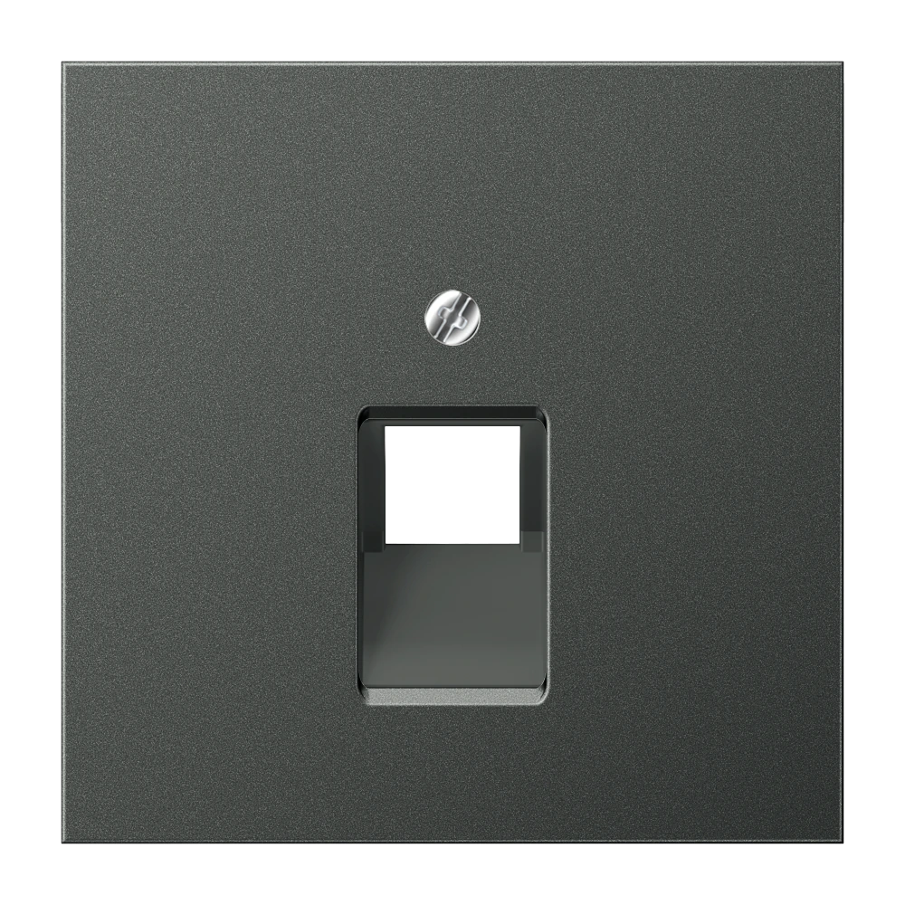 Крышка для модульных гнёзд IAE/UAE (1 x 8-пол.) — JUNG LS 990, Anthracite Al, арт. AL2969-1UAAN
