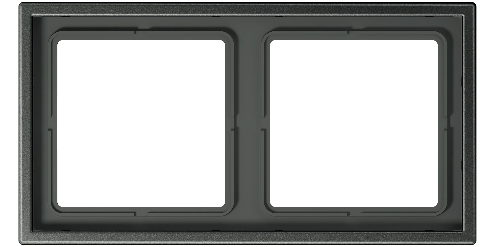 Рамка для вертикальной и горизонтальной установки — JUNG LS 990, Anthracite Al, арт. AL2982AN