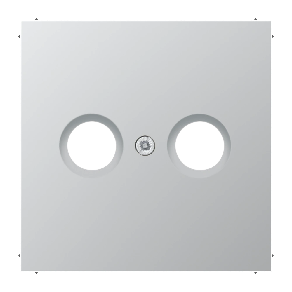 Centre plate for antenna socket — JUNG LS 990, aluminium, art. AL2990TV