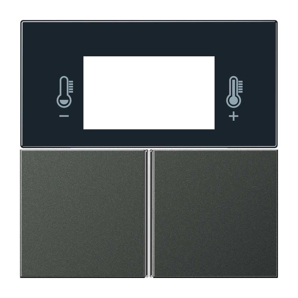 Набор накладок для комнатный контроллер модуль, комплект — JUNG LS 990, Anthracite Al, арт. AL4093TSAAN