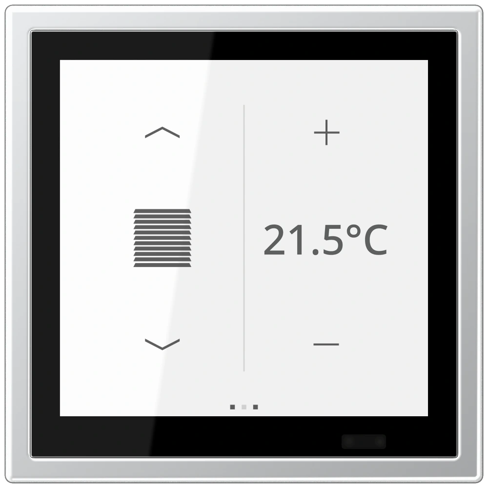 KNX room controller LS TOUCH — JUNG LS 990, aluminium, art. AL459D1S