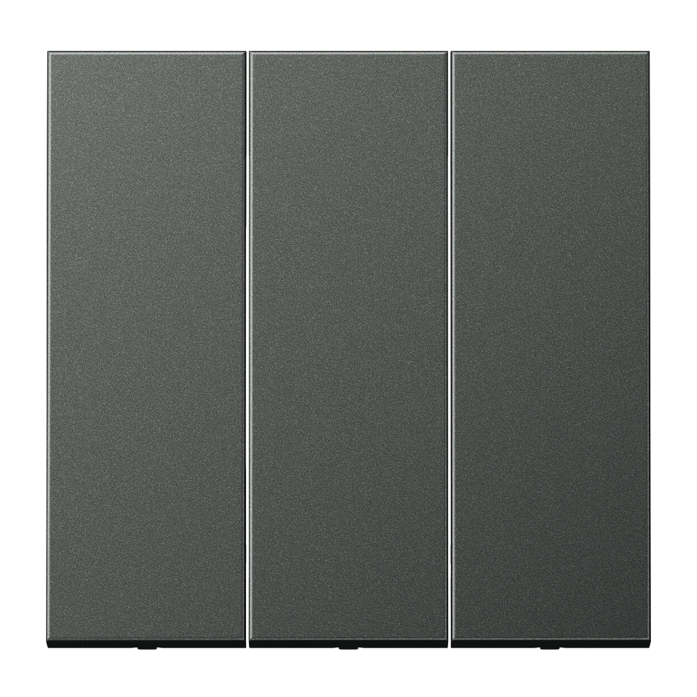 3-gang rocker for 3-gang switch — JUNG LS 990, Anthracite Al, art. AL993AN