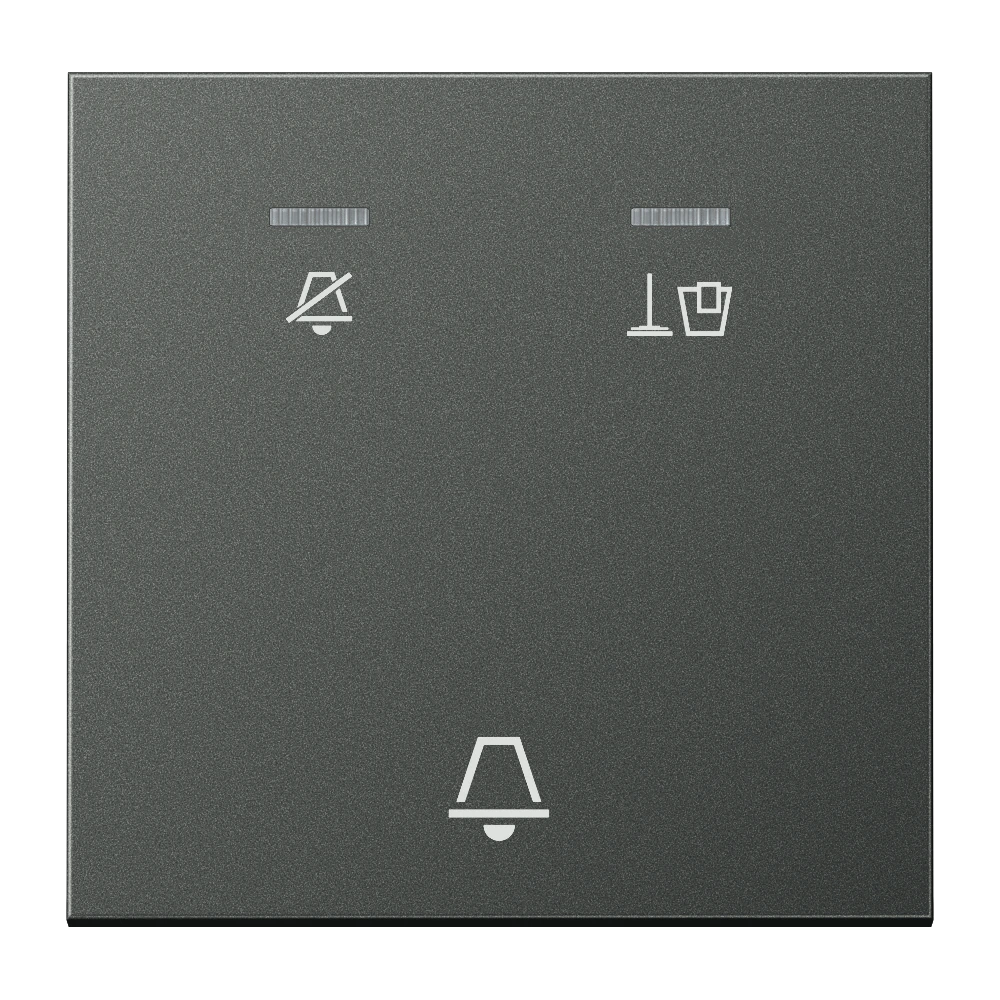 Hotel rocker, corridor unit — JUNG LS 990, Anthracite Al, art. ALCUKO5MAN
