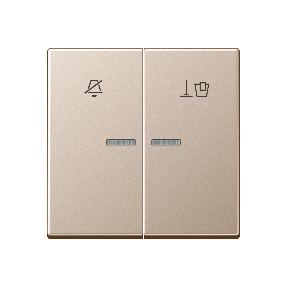 Hotel rocker, room unit — JUNG A 550, Champagne, art. ARUKO5MCH