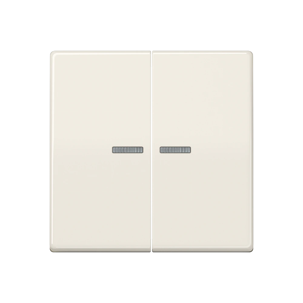 Rocker with lens for KNX push-button 2-gang — JUNG AS 500, Ivory, art. AS102KO5