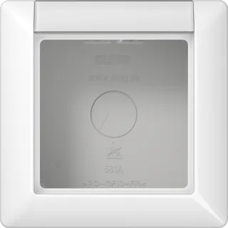 Коробка для накладного монтажа 1-кратная; белая