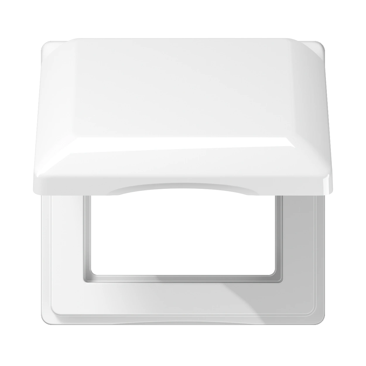 Hinged lid — JUNG AS 500, White, art. AS581BFKLWW