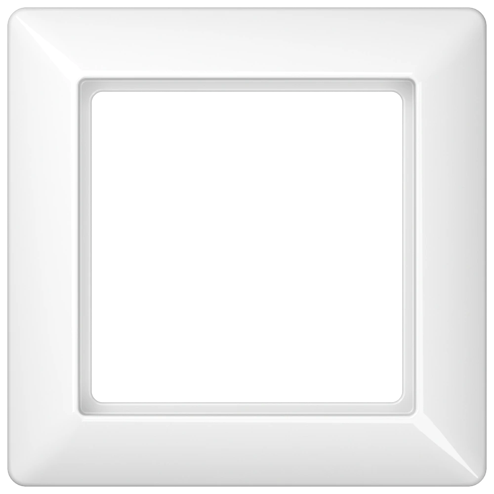 Frame for horizontal and vertical installation — JUNG AS 500, White, art. AS581BFWW