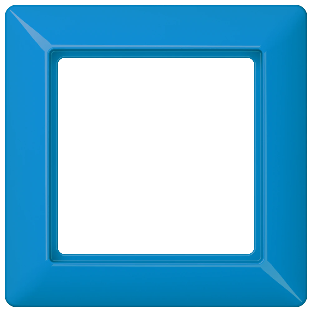 Рамка 1-ная — JUNG AS 500, Синий, арт. AS581GLBL
