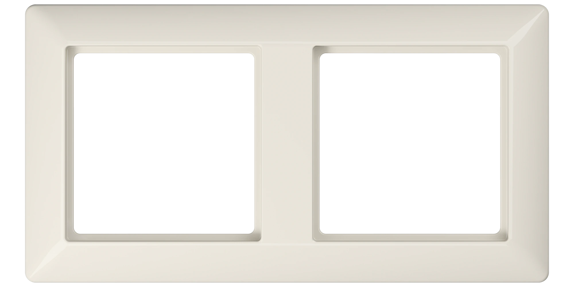 Frame for horizontal and vertical installation — JUNG AS 500, Ivory, art. AS582