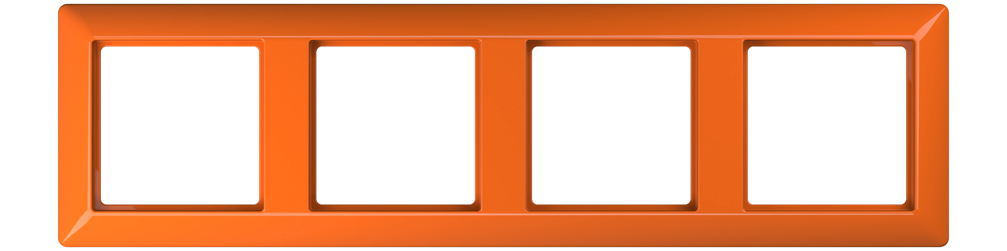 Frame for horizontal and vertical installation — JUNG AS 500, Orange, art. AS584BFO
