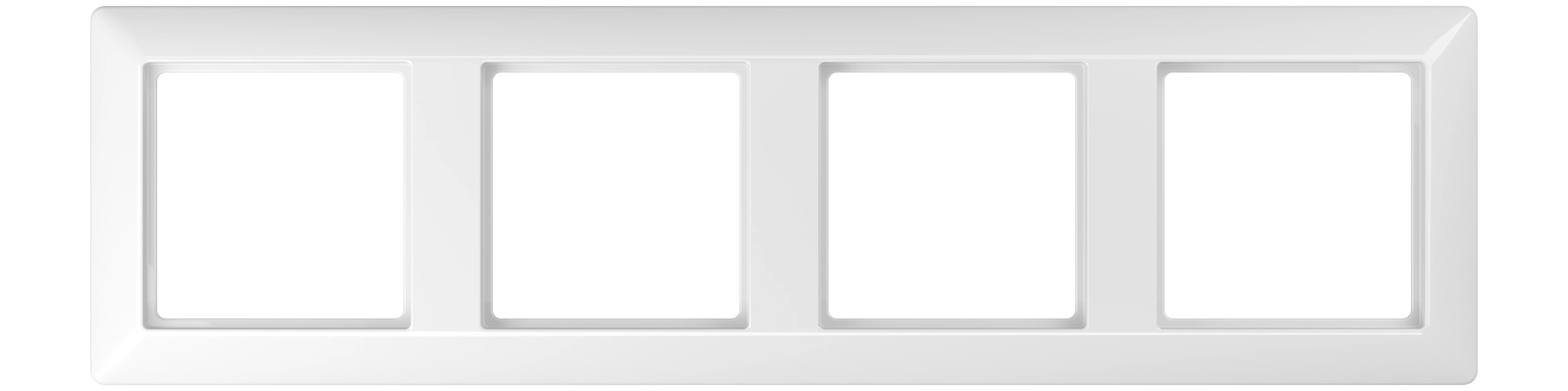Frame for horizontal and vertical installation — JUNG AS 500, White, art. AS584BFWW