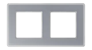 Glass frame for horizontal and vertical installation