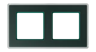 Glass frame for horizontal and vertical installation