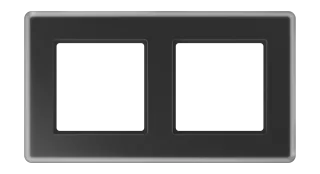 JUNG A VIVA, black (glass), art. AV582GLMSW