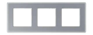 Glass frame for horizontal and vertical installation