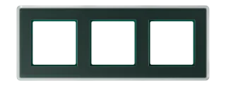 Glass frame for horizontal and vertical installation