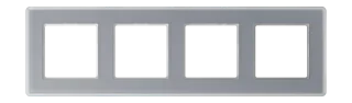 Glass frame for horizontal and vertical installation