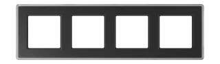 JUNG A VIVA, black (glass), art. AV584GLMSW