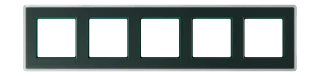Glass frame for horizontal and vertical installation
