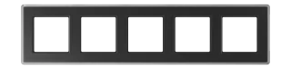 JUNG A VIVA, black (glass), art. AV585GLMSW