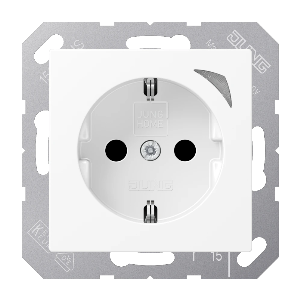 JUNG HOME SCHUKO® розетка Energy — JUNG Bluetooth, Белый матовый, арт. BTA1521SEWWM