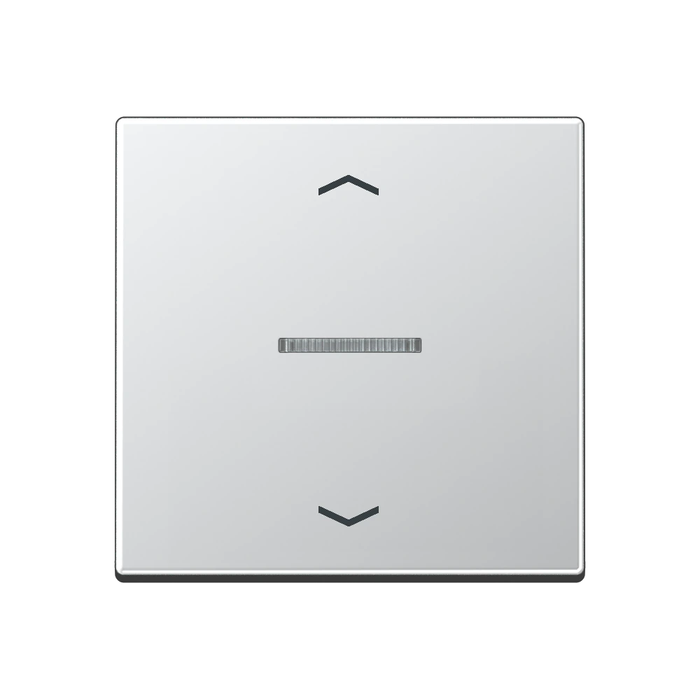 JUNG HOME push-button 1-gang with arrow symbols — JUNG Bluetooth, Aluminium, art. BTA17101PAL