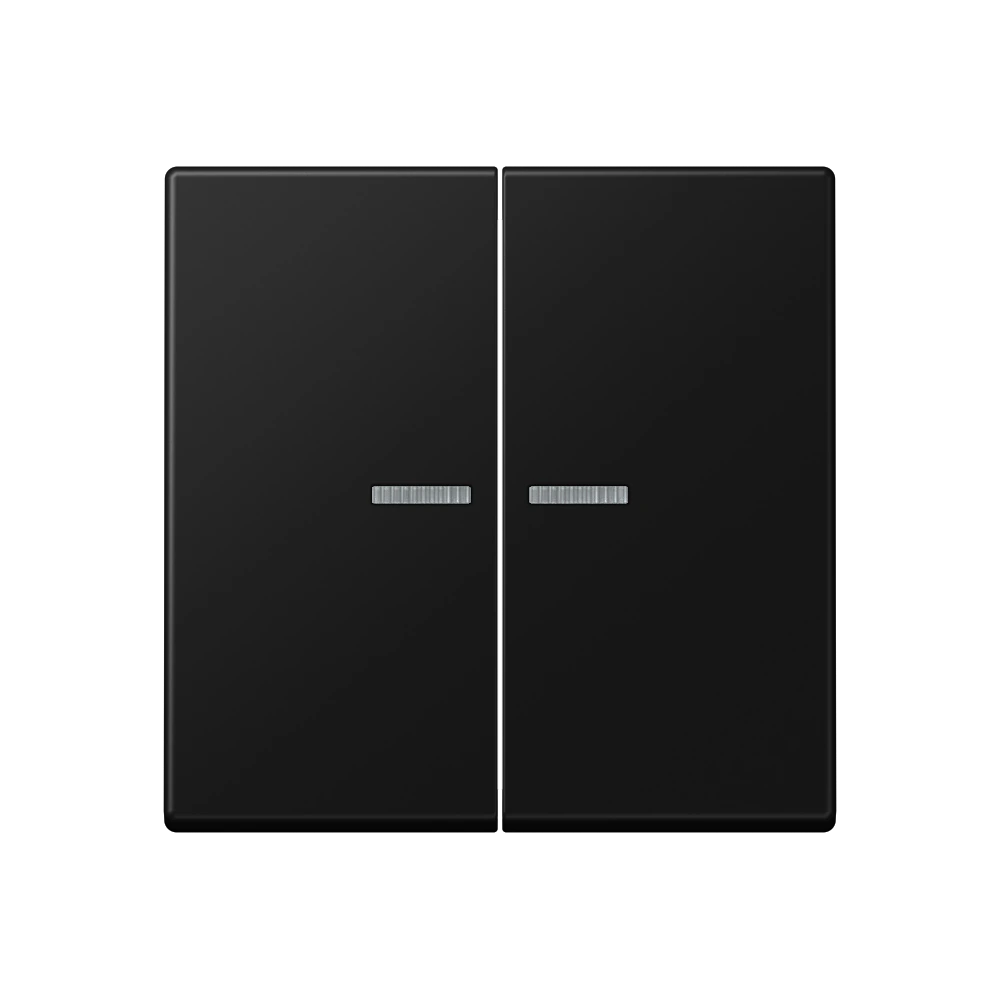 JUNG HOME push-button 2-gang — JUNG Bluetooth, Black Matt, art. BTA17102SWM