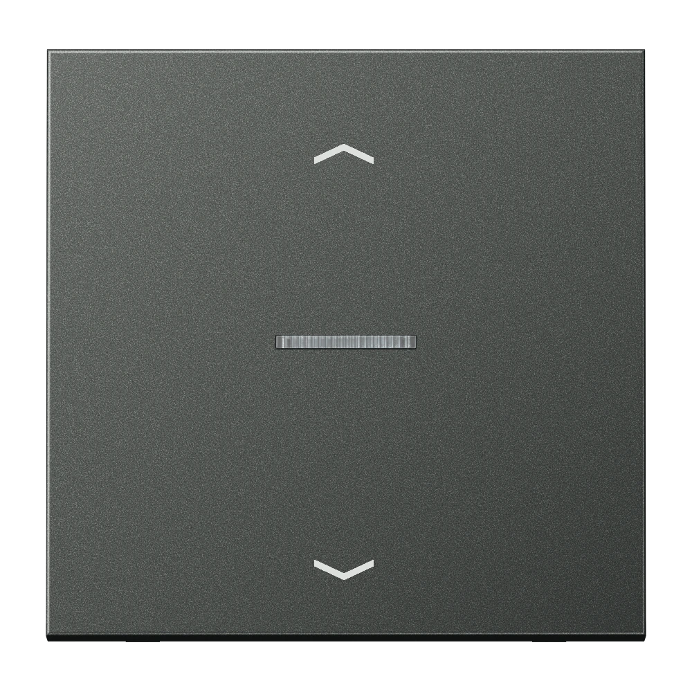 JUNG HOME push-button 1-gang with arrow symbols — JUNG Bluetooth, Anthracite, art. BTAL17101PAN