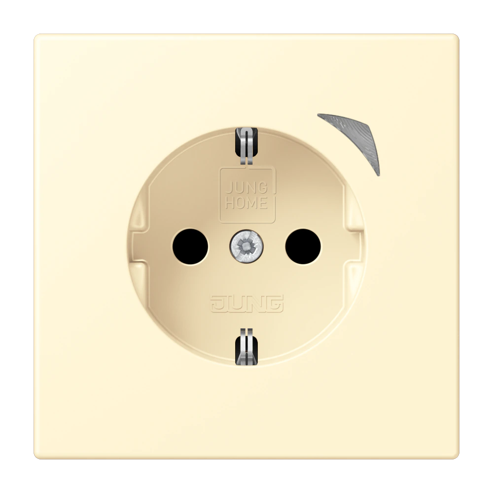JUNG HOME SCHUKO® socket — JUNG Bluetooth, Ivory, art. BTLC1521S201