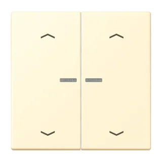 JUNG HOME push-button 2-gang with arrow symbols