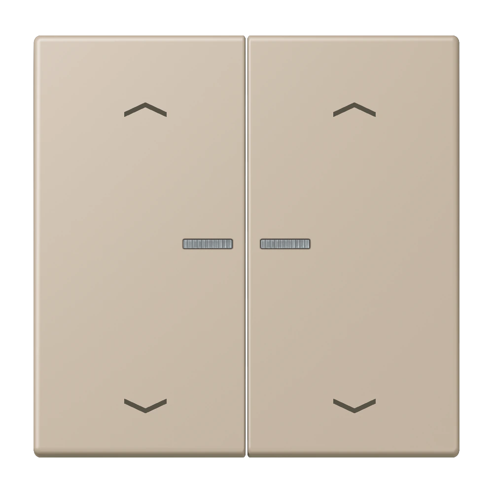 JUNG HOME push-button 2-gang with arrow symbols — JUNG Bluetooth, Ivory, art. BTLC17102P243