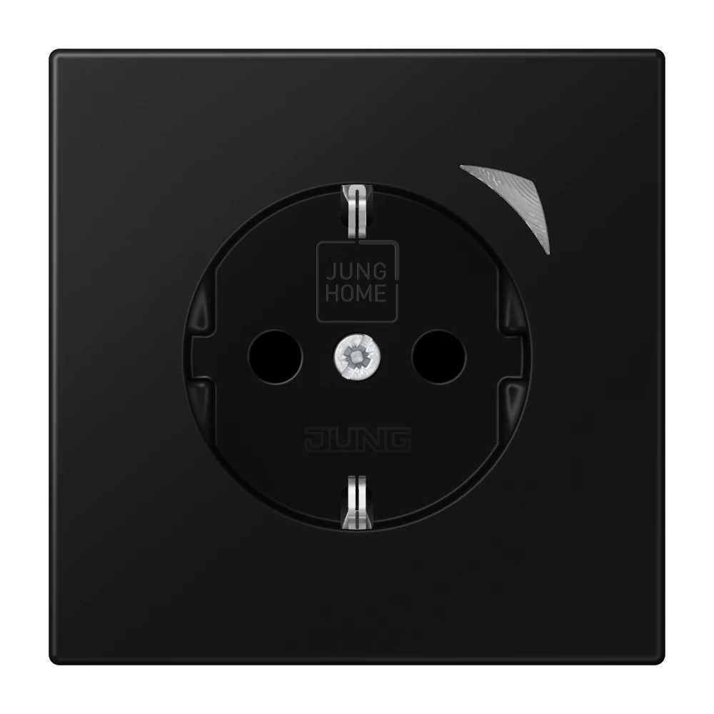 JUNG HOME SCHUKO® розетка Energy — JUNG Bluetooth, Чёрный матовый, арт. BTLS1521SESWM
