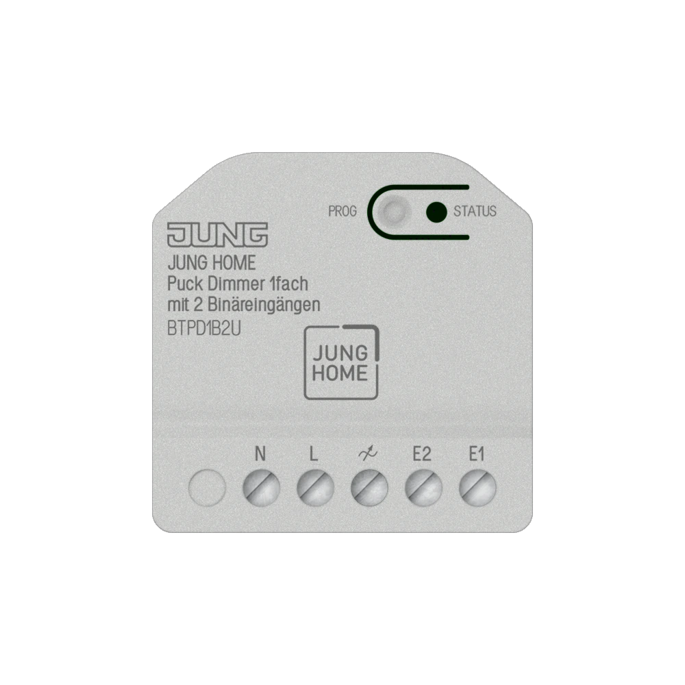 JUNG HOME Puck dimmer 1-gang with 2 binary inputs — JUNG Other, Ivory, art. BTPD1B2U