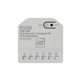JUNG HOME Basic контроллер мини DALI-2 с источником питания TW с 2 бинарными