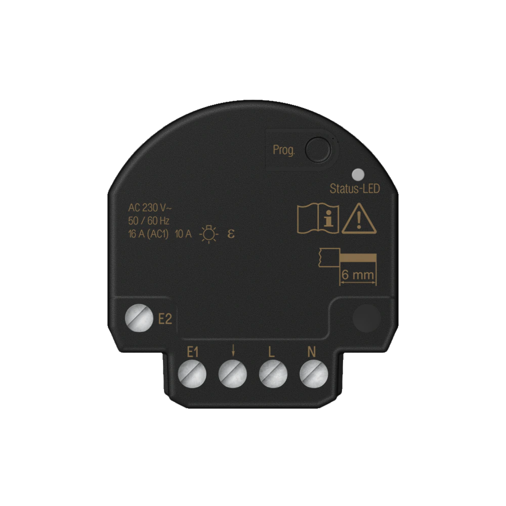 JUNG HOME switch actuator 1-gang mini with 2 binary inputs — JUNG Other, Ivory, art. BTS1B2U