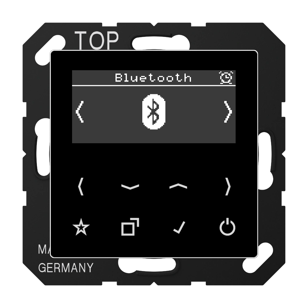 Смарт радио DAB+ Bluetooth® — JUNG DAB+ радио, Чёрный, арт. DABABTSW