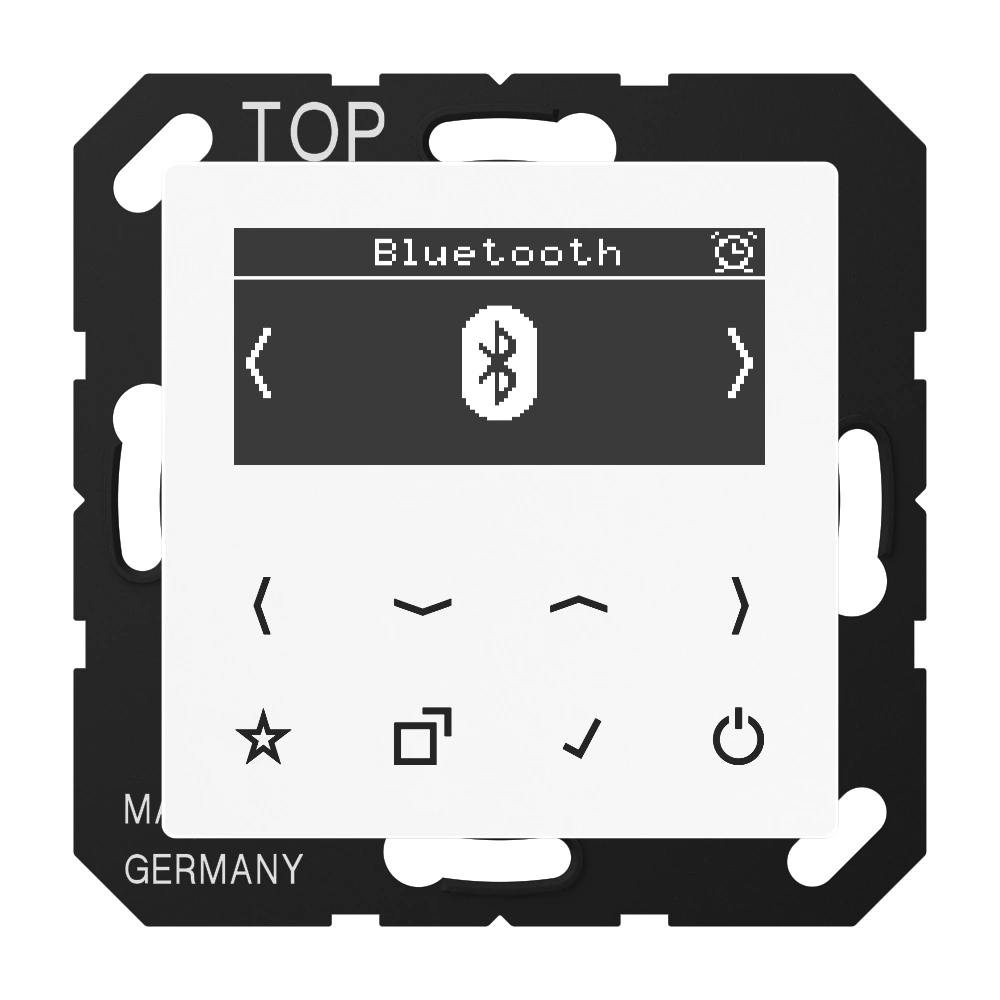 Смарт радио DAB+ Bluetooth® — JUNG DAB+ радио, Белый, арт. DABABTWW