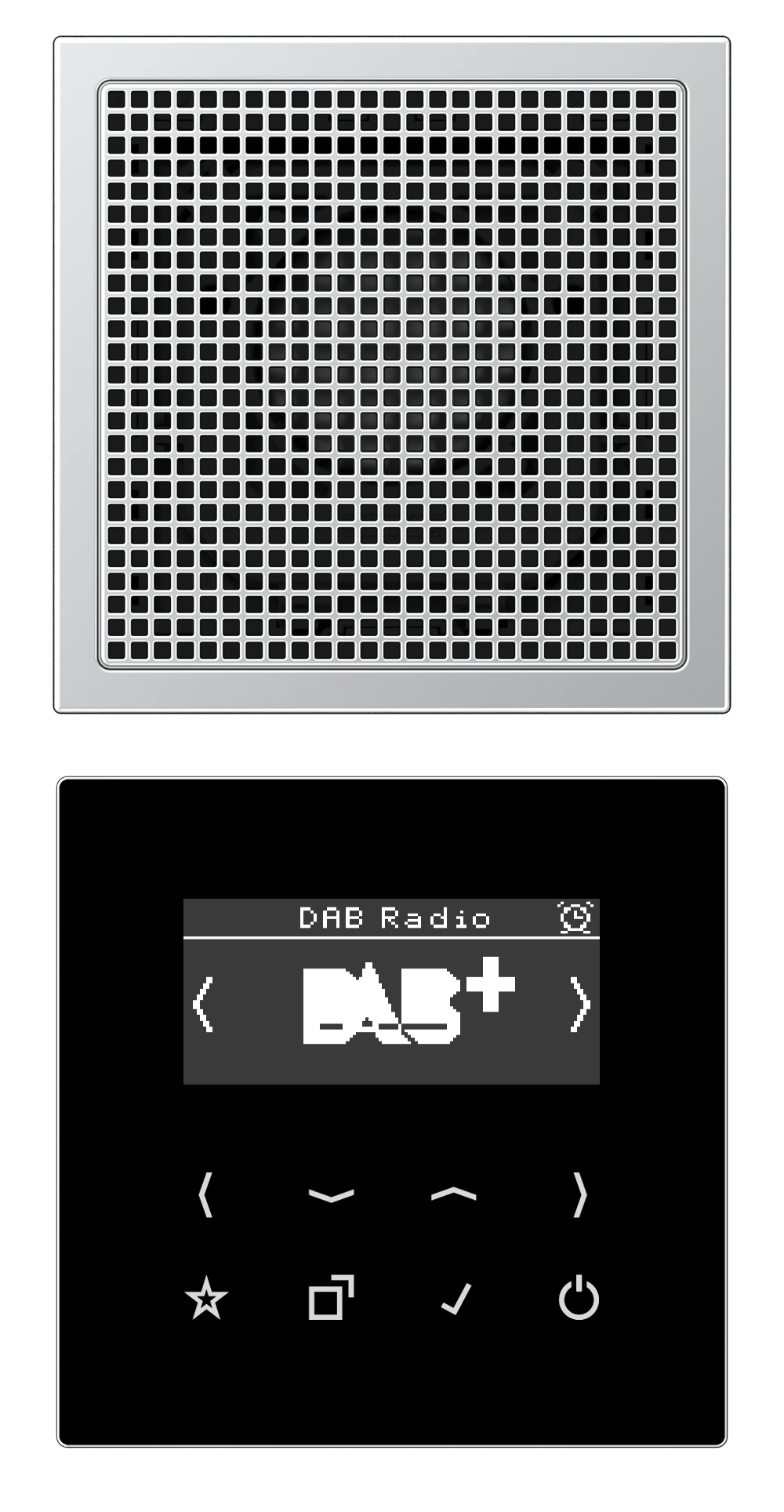 Смарт радио DAB+, моно — JUNG DAB+ радио, Слоновая кость, арт. DABAL1