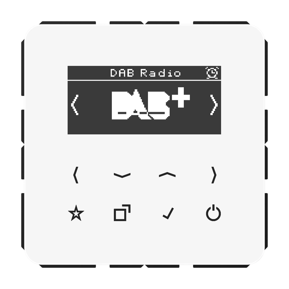 Смарт радио DAB+ — JUNG DAB+ радио, Белый, арт. DABCDWW