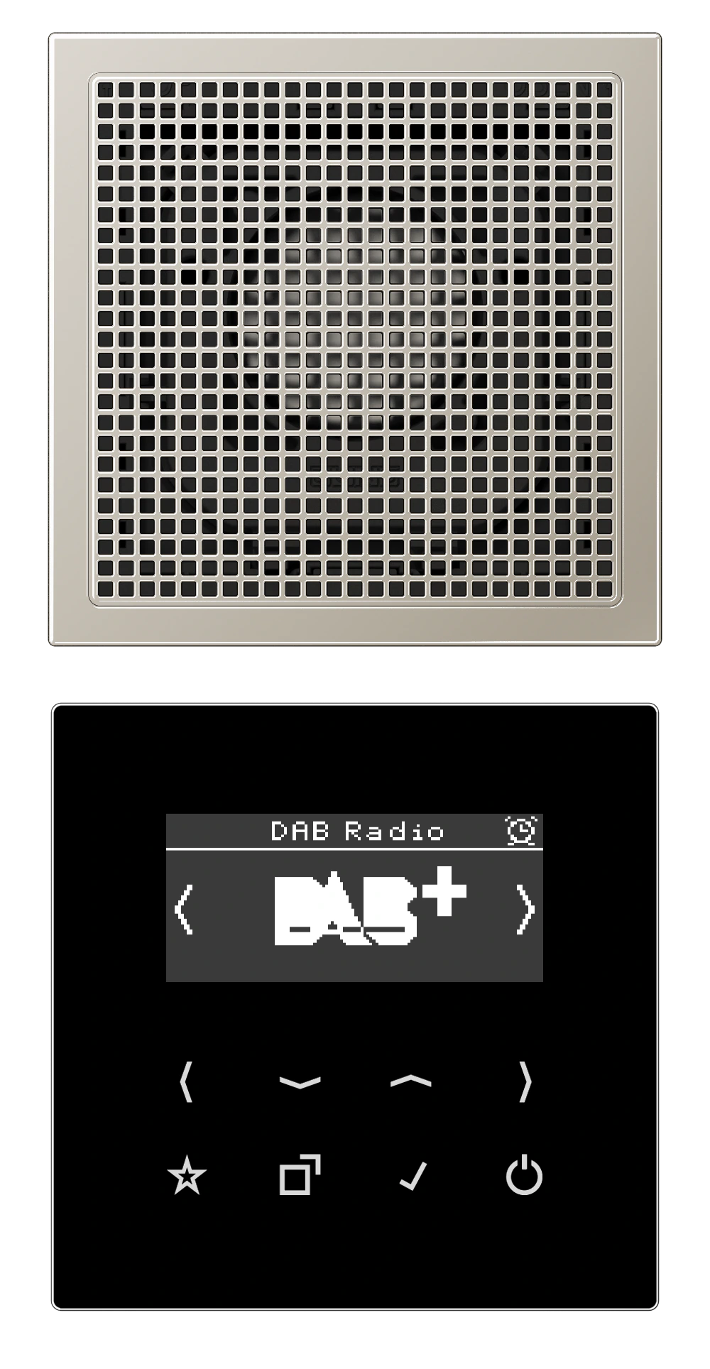 Смарт радио DAB+, моно — JUNG DAB+ радио, Слоновая кость, арт. DABES1