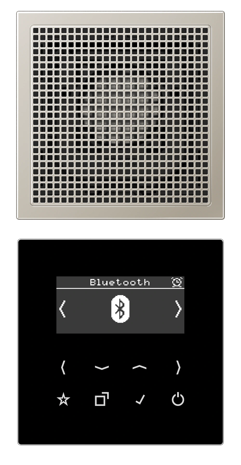 Смарт радио DAB+ Bluetooth®, моно — JUNG DAB+ радио, Слоновая кость, арт. DABES1BT