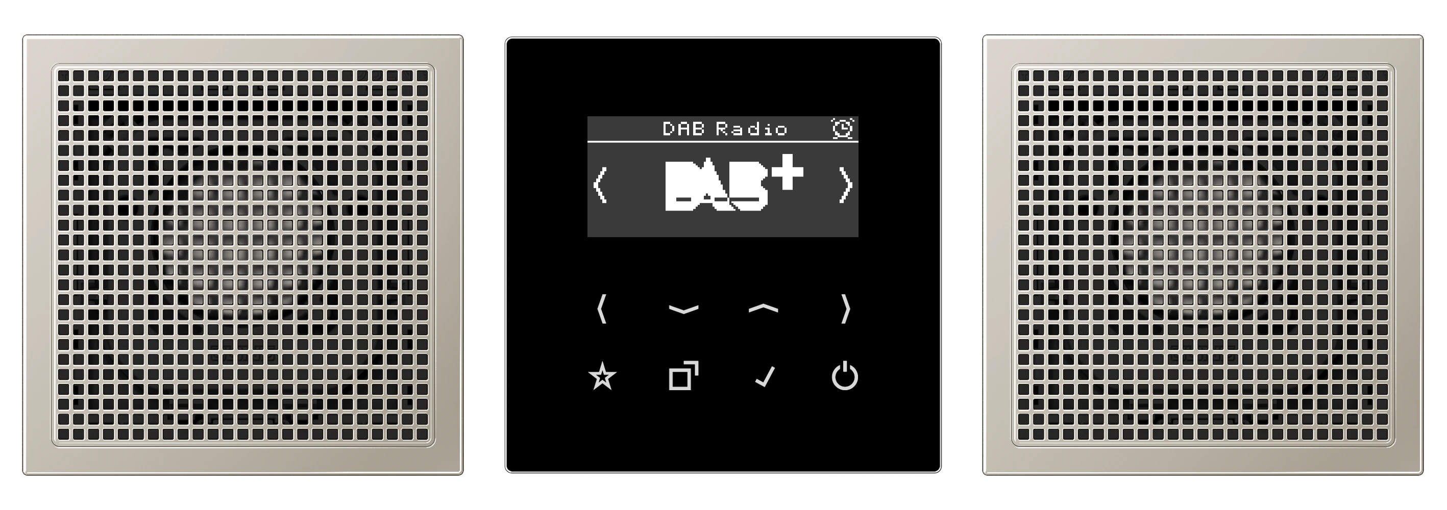 Смарт радио DAB+, стерео — JUNG DAB+ радио, Слоновая кость, арт. DABES2