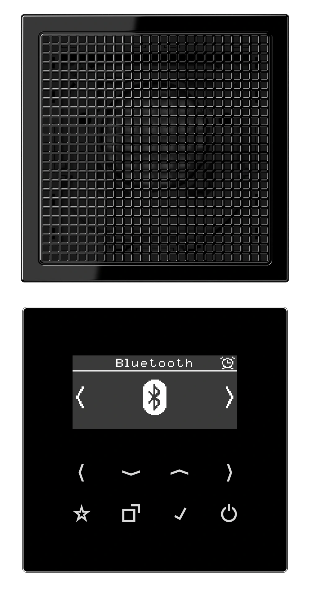 Смарт радио DAB+ Bluetooth®, моно — JUNG DAB+ радио, Чёрный, арт. DABLS1BTSW
