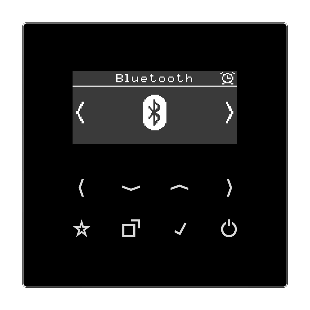Smart Radio DAB+ Bluetooth® — JUNG DAB+ Radio, Black, art. DABLSBTSW