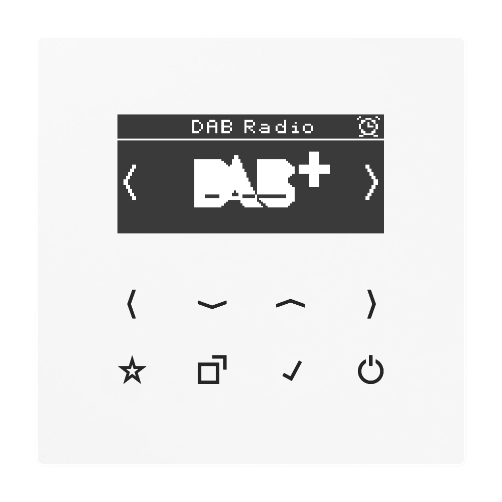 Smart Radio DAB+ — JUNG DAB+ Radio, Alpine White, art. DABLSWW